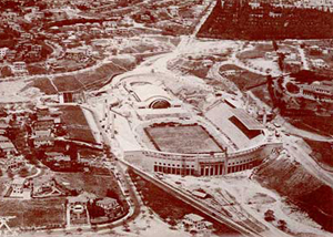 Foto do Estádio do Pacaembu em 1939